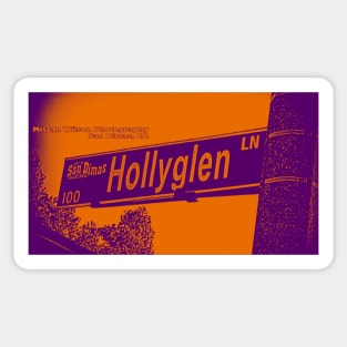 Hollyglen Lane, San Dimas, California by Mistah Wilson Sticker